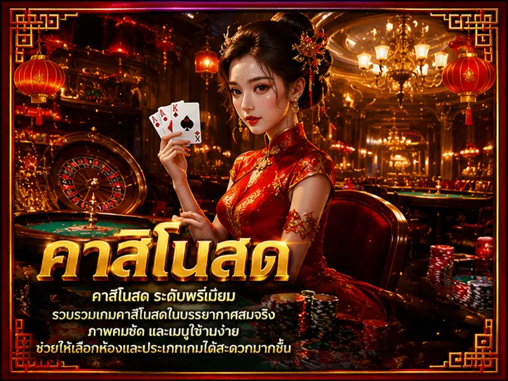 แบนเนอร์หมวดคาสิโนสด